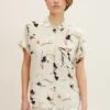 Tom Tailor Mit Fixiertem Ärmelaufschlag - Overhemdblouse - Sand Leaves Design -Tom Tailor Winkel e24754c0cc0a425b8b0c1e0f91da6305