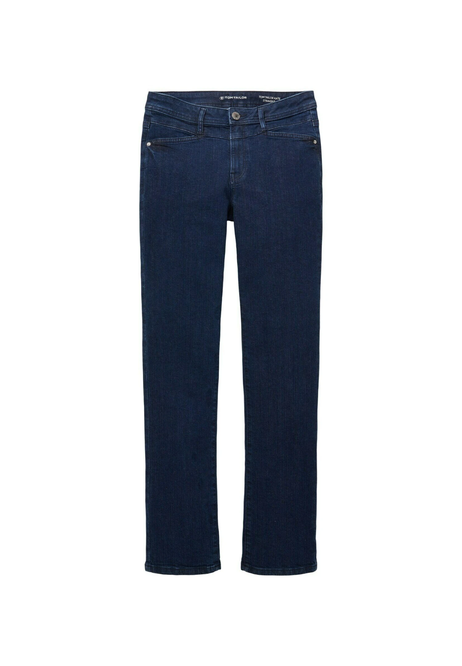 Tom Tailor Kate Straight - Straight Leg Jeans - Clean Dark Stone Blue Denim 10 Tom Tailor Kate Straight - Straight Leg Jeans - Clean Dark Stone Blue Denim - Afbeelding 8