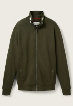 Tom Tailor Mit Struktur - Sweater Met Rits - Deep Forest Green -Tom Tailor Winkel e3f7cee802ba4294bf997bf92f889ef7