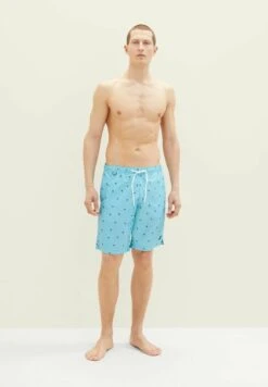 Tom Tailor Gemusterte - Zwemshorts - Rainy Sky Blue Palm Design -Tom Tailor Winkel e4311f226c494125aa90ed76d867c832