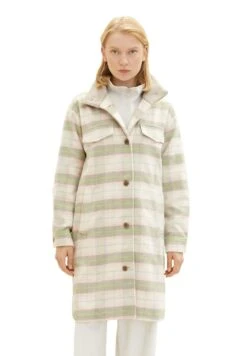 TOM TAILOR Denim Mantel - Light Grey Rose Check -Tom Tailor Winkel e555adee167642baa75b7d4609061152