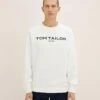 Tom Tailor Mit Logoprint  - Sweater - Off White