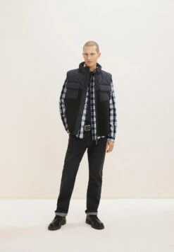 Tom Tailor Overhemd - Navy Off White Check -Tom Tailor Winkel e651ac508c4e4a7eaf54d82b91e11014