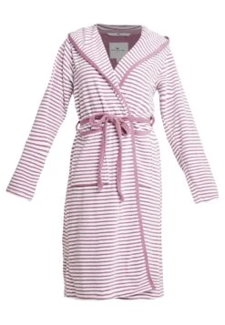 Tom Tailor Stripe Bathrobe - Badjas - Mauve -Tom Tailor Winkel e658fa4633df4934a06167f4c3a2bb82