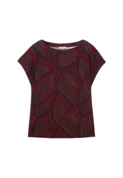 Tom Tailor Gemustertes - T-Shirt Print - Navy Abstract Lines -Tom Tailor Winkel e688b8ec53d54b2ab99bc55ad0765e50