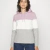 TOM TAILOR Denim Color Block Hoodie - Hoodie - Soft Mauve