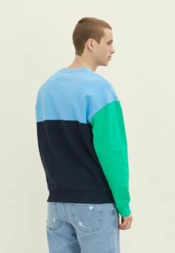 Tom Tailor Relaxed Colorblock - Sweater - Sky Captain Blue -Tom Tailor Winkel e6f173cb09ba47678f0f5a6929fce86a