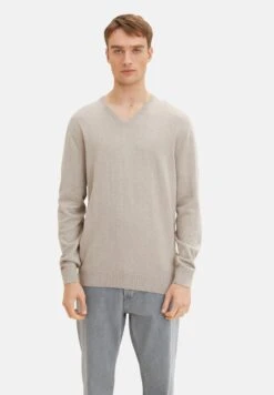 Tom Tailor Basic V Neck- Trui - Bright Corn Melange