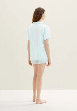 Tom Tailor Bodywear Mit Karomuster Set - Pyjama - Grün-Hell-Karo -Tom Tailor Winkel e7c3f198b90d4e118c99cb58e7f2227d