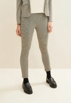 Tom Tailor Mit Teilungsnähten - Broek - Tarmac Beige Ck Check Design -Tom Tailor Winkel e7e99dc1babe40879f6de701fde2eb67