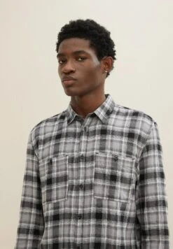 TOM TAILOR Denim Overhemd - Grey Black Tonal Check -Tom Tailor Winkel e7f91274c16946af87cfa751fea80d7e