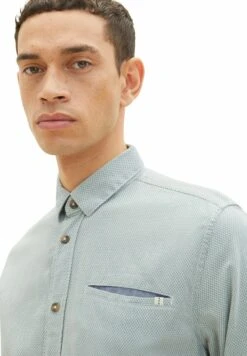 Tom Tailor Mit Struktur - Overhemd - Green White Squared Structure -Tom Tailor Winkel e83b452a87724cdcb7ae9e89830d652f