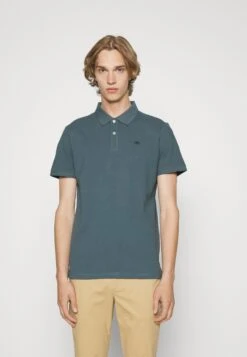 Tom Tailor Basic With Contrast - Poloshirt - Dusty Dark Teal