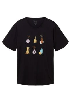 Tom Tailor Plus -Mit Print - T-Shirt Print - Deep Black -Tom Tailor Winkel e8e4de202f8e4420b924ce750873703f