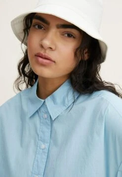 TOM TAILOR Denim Mit Kurzärmeln - Overhemdblouse - Calm Cloud Blue -Tom Tailor Winkel e941b86cbc164e4389965b18da686bc6