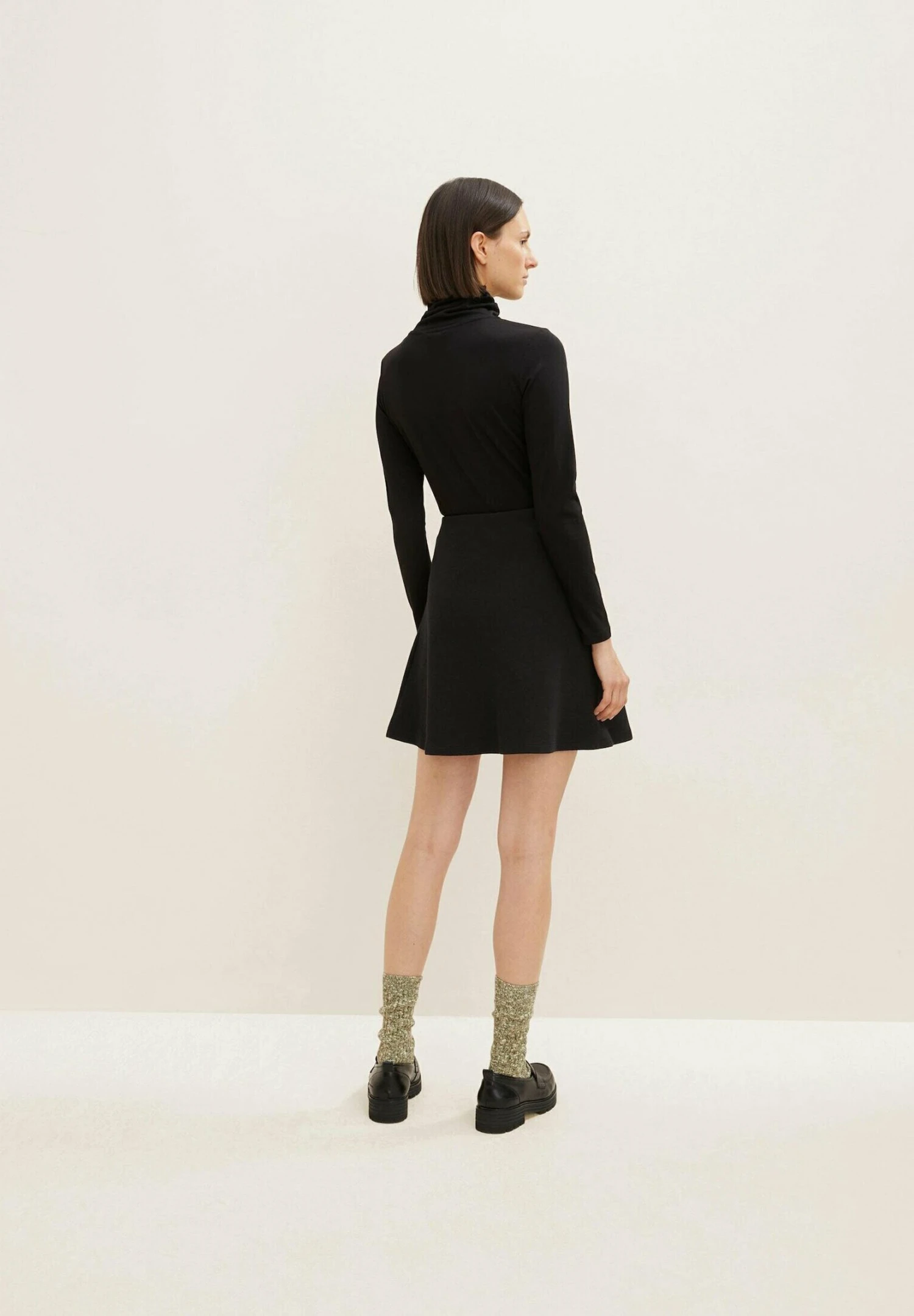 Tom Tailor Ottoman - A-Lijn Rok - Deep Black 5 Tom Tailor Ottoman - A-Lijn Rok - Deep Black - Afbeelding 3