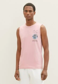 Tom Tailor Tank Mit Print - Top - Morning Pink