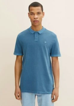 TOM TAILOR Denim Garment Dyed - Poloshirt - Blue Petrol
