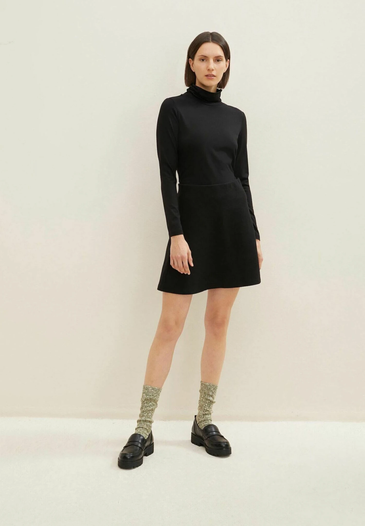 Tom Tailor Ottoman - A-Lijn Rok - Deep Black 4 Tom Tailor Ottoman - A-Lijn Rok - Deep Black - Afbeelding 2