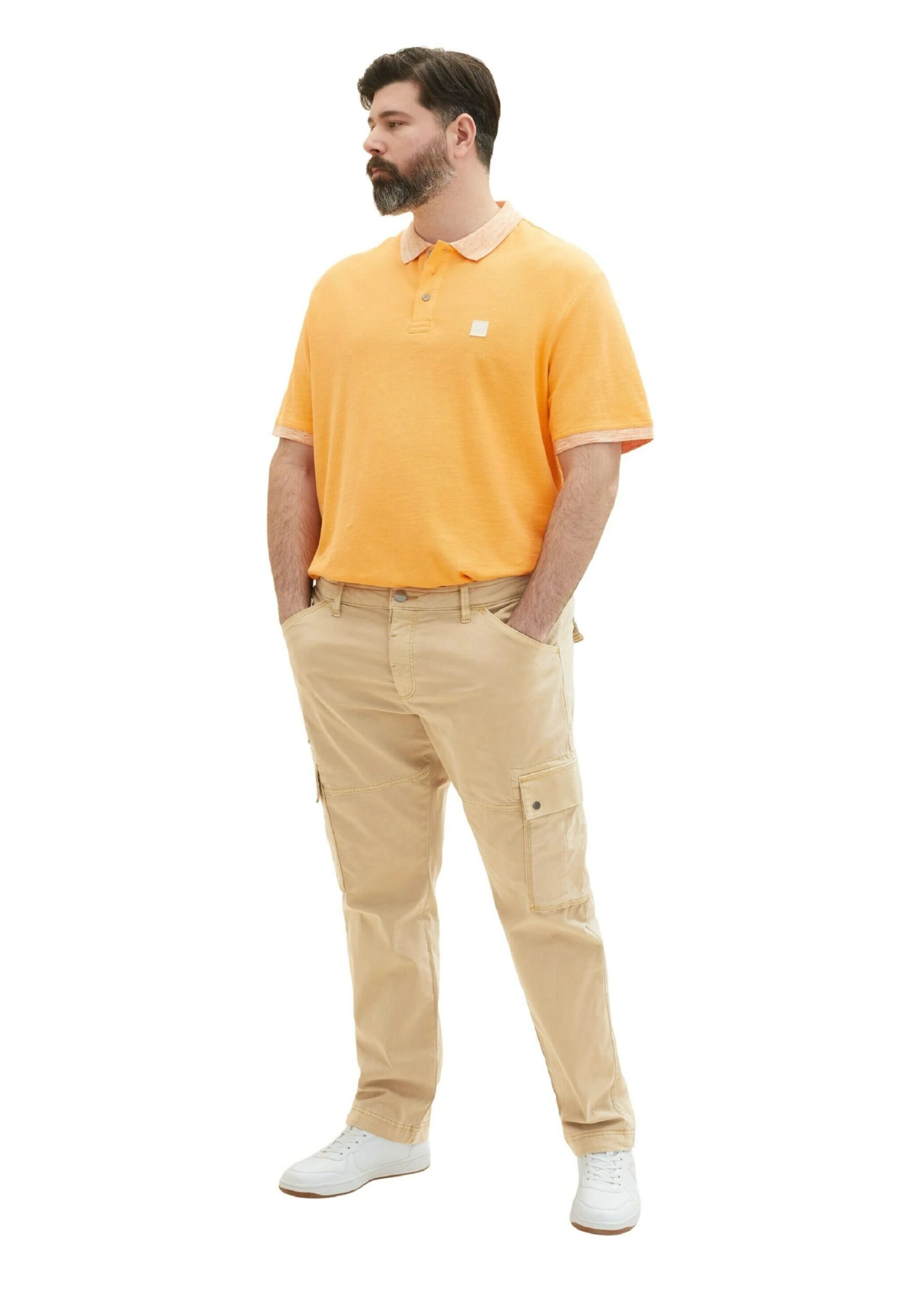 Tom Tailor Plus - Cargobroek - Caramel Beige 6 Tom Tailor Plus - Cargobroek - Caramel Beige - Afbeelding 4