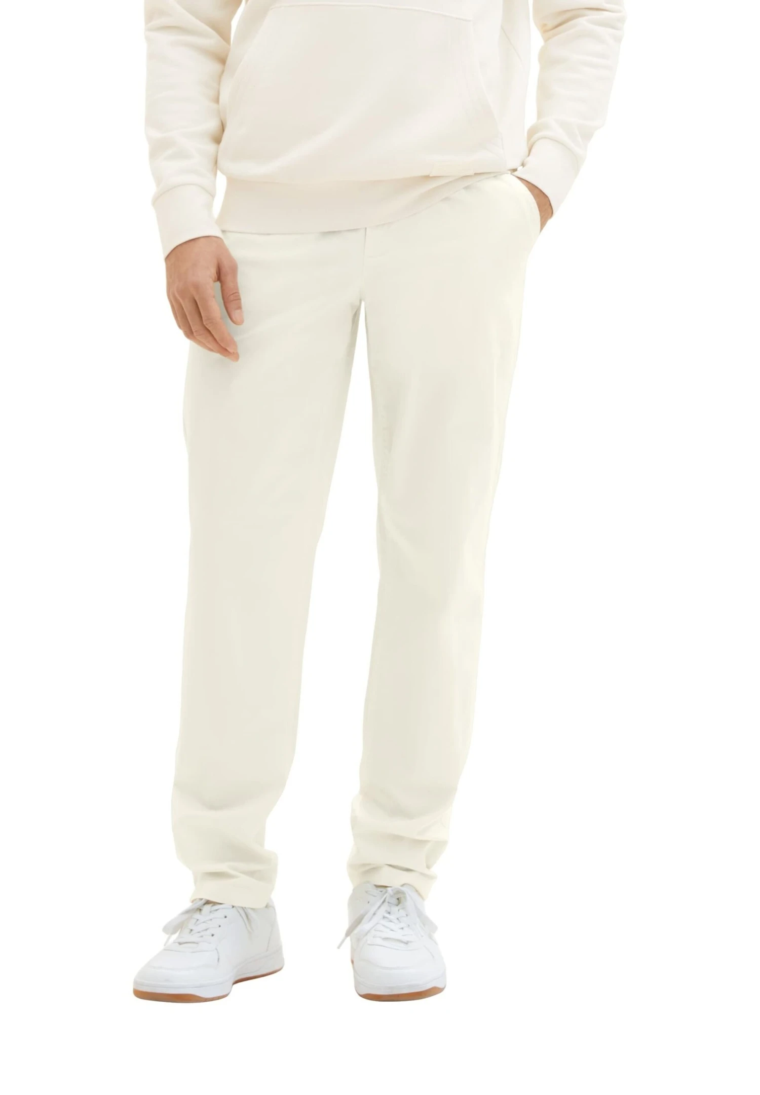 Tom Tailor Relaxed Tapered - Chino - Creme 4 Tom Tailor Relaxed Tapered - Chino - Creme - Afbeelding 2
