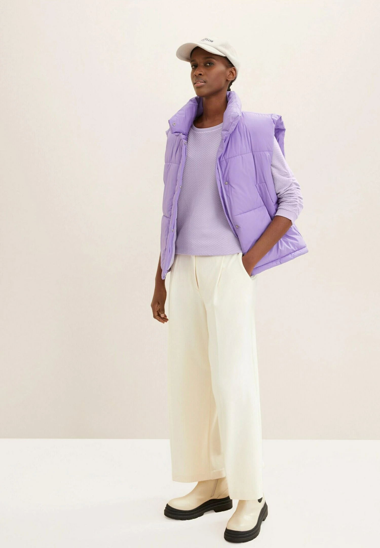 TOM TAILOR Denim Structured - Sweater - Lilac Vibe 4 TOM TAILOR Denim Structured - Sweater - Lilac Vibe - Afbeelding 2