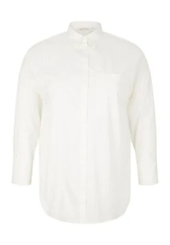 Tom Tailor Plus - Gestreifte - Overhemdblouse - Whisper White -Tom Tailor Winkel ead6aebe990841ae899d0ec049312d0d