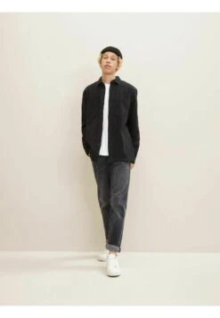 TOM TAILOR Denim Relaxed Fit- Overhemd - Black -Tom Tailor Winkel eb44f744212d49d6800ee6ae46cc8f3f