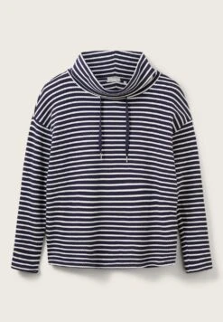 Tom Tailor Structure - Sweater - Navy Offwhite Stripe -Tom Tailor Winkel eba7b16950114f589e9e7feb958f5b1e
