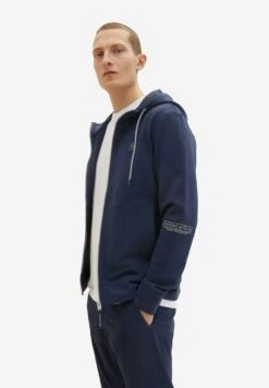 Tom Tailor Mit Kapuze - Sweater Met Rits - Sky Captain Blue -Tom Tailor Winkel ebd733045c5a42908dc58f631de0bcd2
