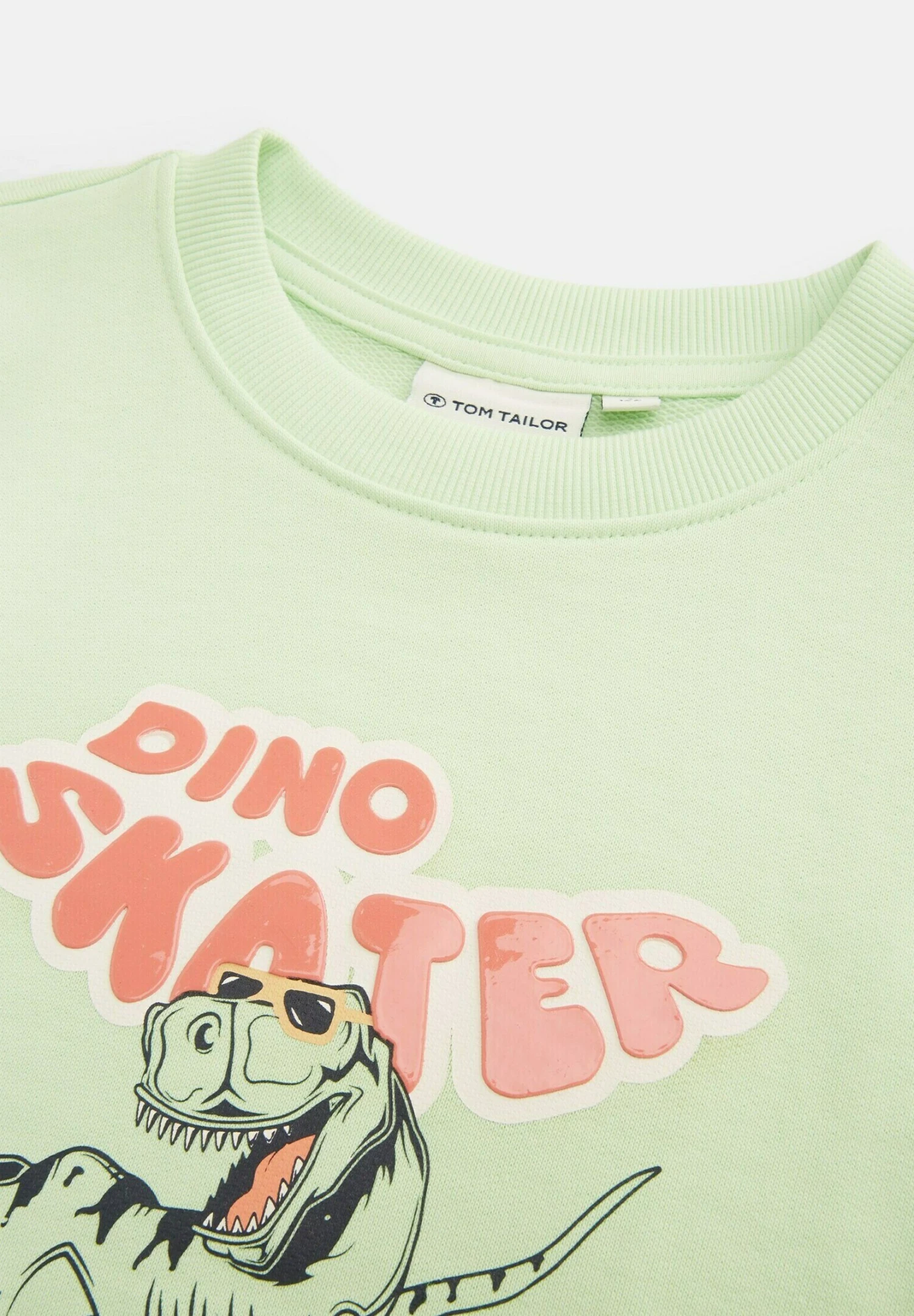 Tom Tailor Mit Motiv-Print - Sweater - Fresh Apple Lime Green 5 Tom Tailor Mit Motiv-Print - Sweater - Fresh Apple Lime Green - Afbeelding 3