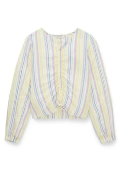Tom Tailor Mit Raffungen - Blouse - Vertical Multicolor Stripe