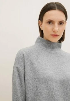Tom Tailor Gebreide Jurk - Concrete Grey Melange -Tom Tailor Winkel ed0fc0d0e3be4afd9c1968ff64850b75