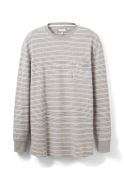 Tom Tailor Langarm - Trui - Grey Twotone White Stripe -Tom Tailor Winkel ed3ff3e108c44f5687ed826ab9e48dc4