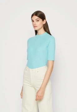 Tom Tailor Mock Neck - T-Shirt Basic - Summer Teal