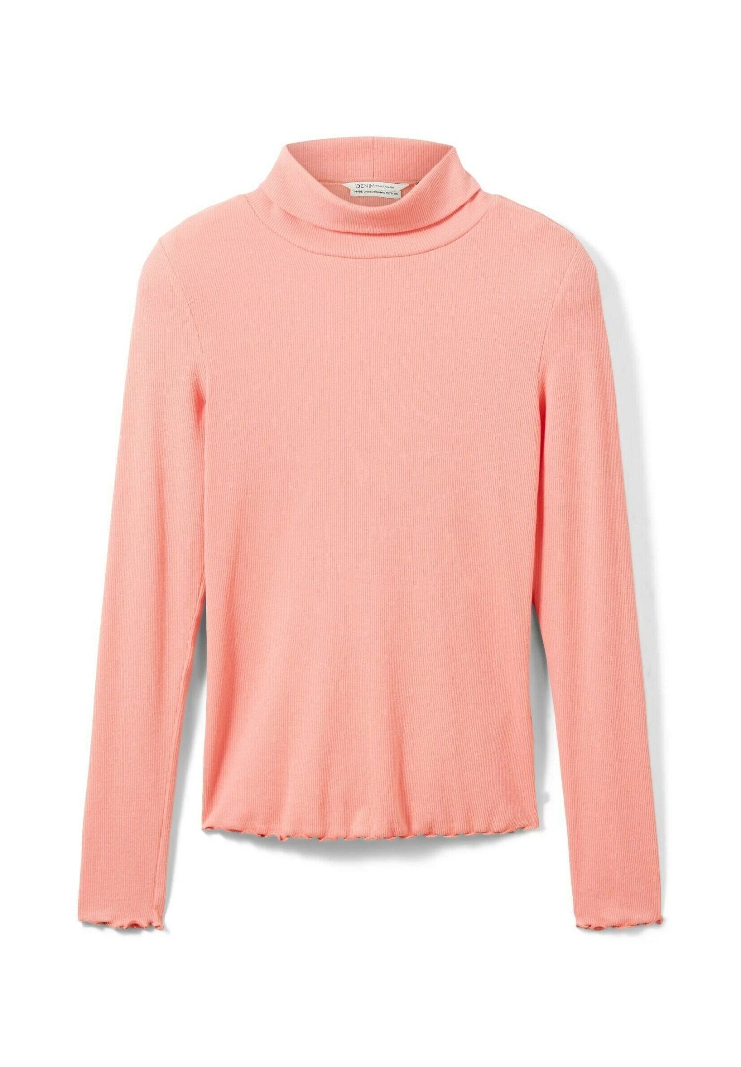 TOM TAILOR Denim Rollkragen - Trui - Peach Pink 9 TOM TAILOR Denim Rollkragen - Trui - Peach Pink - Afbeelding 7