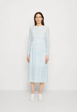 TOM TAILOR Denim Printed Collar Dress - Jurk - Light Blue