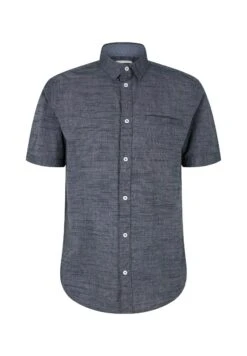 Tom Tailor Kurzarm Mit Struktur - Overhemd - Navy White Fil A Fil Dobby -Tom Tailor Winkel ee8a139752e748b0a7c106c83fb0b04f