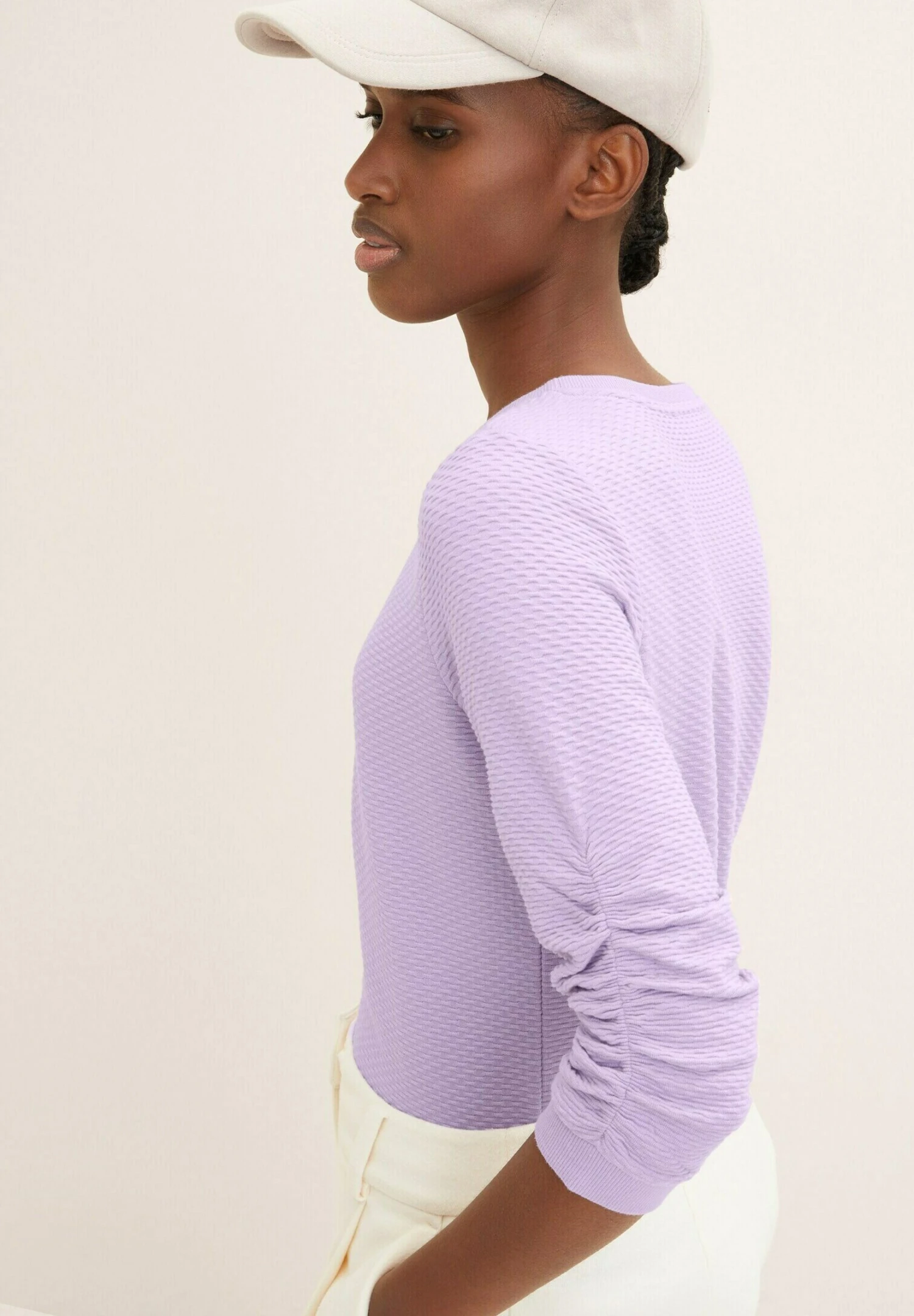 TOM TAILOR Denim Structured - Sweater - Lilac Vibe 6 TOM TAILOR Denim Structured - Sweater - Lilac Vibe - Afbeelding 4