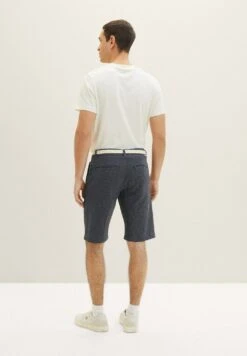 Tom Tailor Bermuda - Shorts - Navy White Dobby -Tom Tailor Winkel eeeb786a170a423ba46390043edb36be