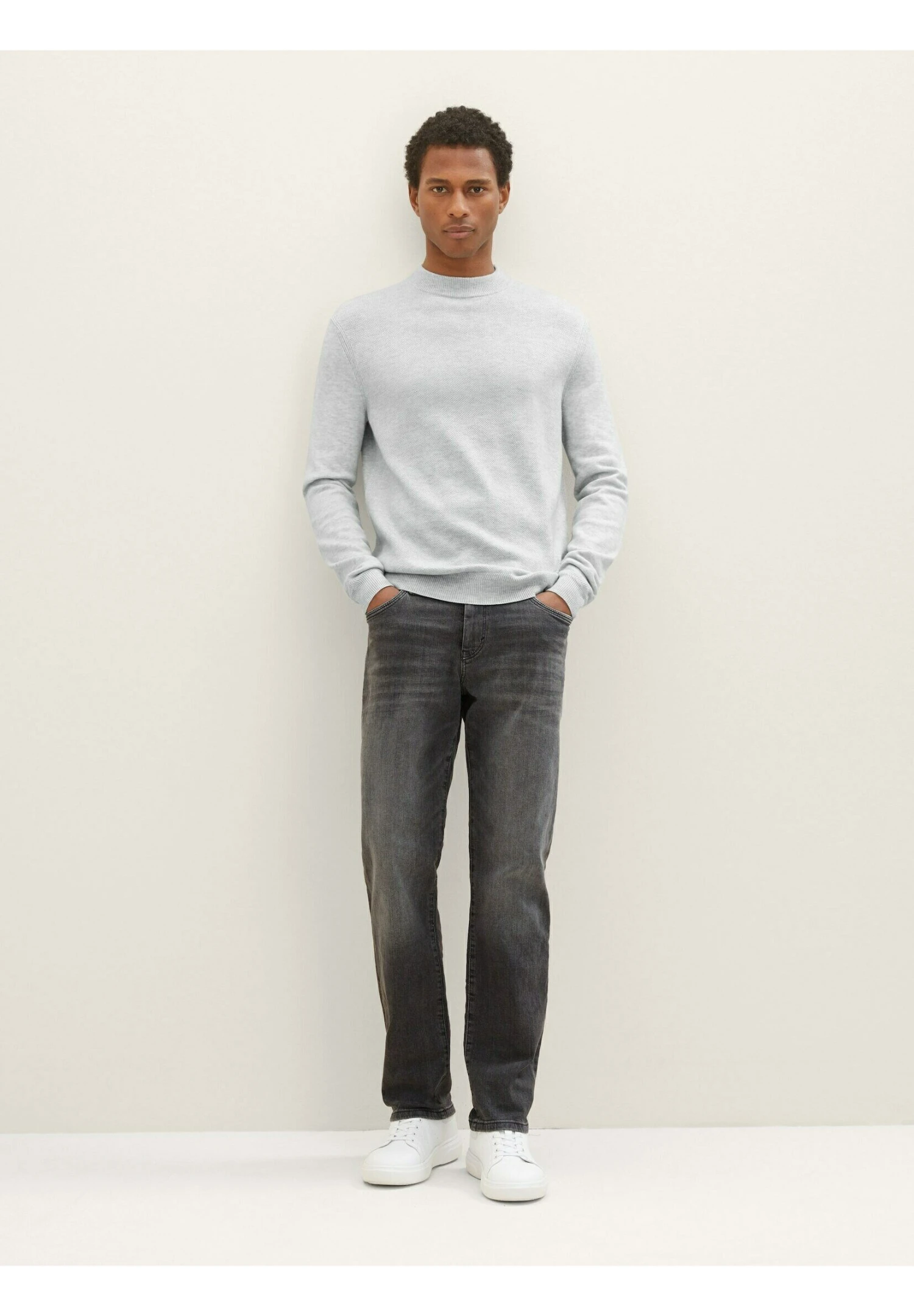Tom Tailor Long - Straight Leg Jeans - Stone Grey Denim 4 Tom Tailor Long - Straight Leg Jeans - Stone Grey Denim - Afbeelding 2