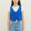 TOM TAILOR Denim Bodywarmer - Shiny Royal Blue -Tom Tailor Winkel efbdd73619be45cba6a3c3facf9641d5