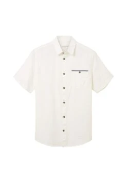 Tom Tailor Kurzarm Mit Brusttasche - Overhemd - Off White -Tom Tailor Winkel f052cdd65191453e9359e27b1f3ca342