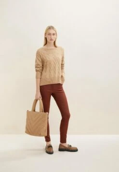 Tom Tailor Alexa Skinny - Leren Broek - Spicy Chocolate -Tom Tailor Winkel f08b4b87f9674f59bbfcc4d8a61aff5d