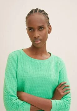 TOM TAILOR Denim Structured - Sweater - Strong Green -Tom Tailor Winkel f0d5b2af4c5d46528f3101f17f7cfe3d