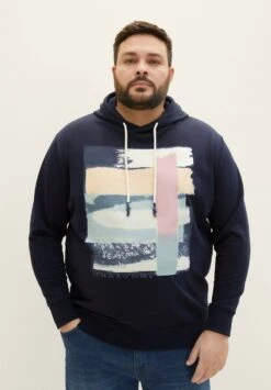 Tom Tailor Printed - Hoodie - Sky Captain Blue -Tom Tailor Winkel f0e8d1a35ebd4ab6ad6a6033b2eb0cdc