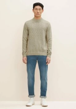 Tom Tailor Straight Leg Jeans - Mid Stone Blue Grey Denim