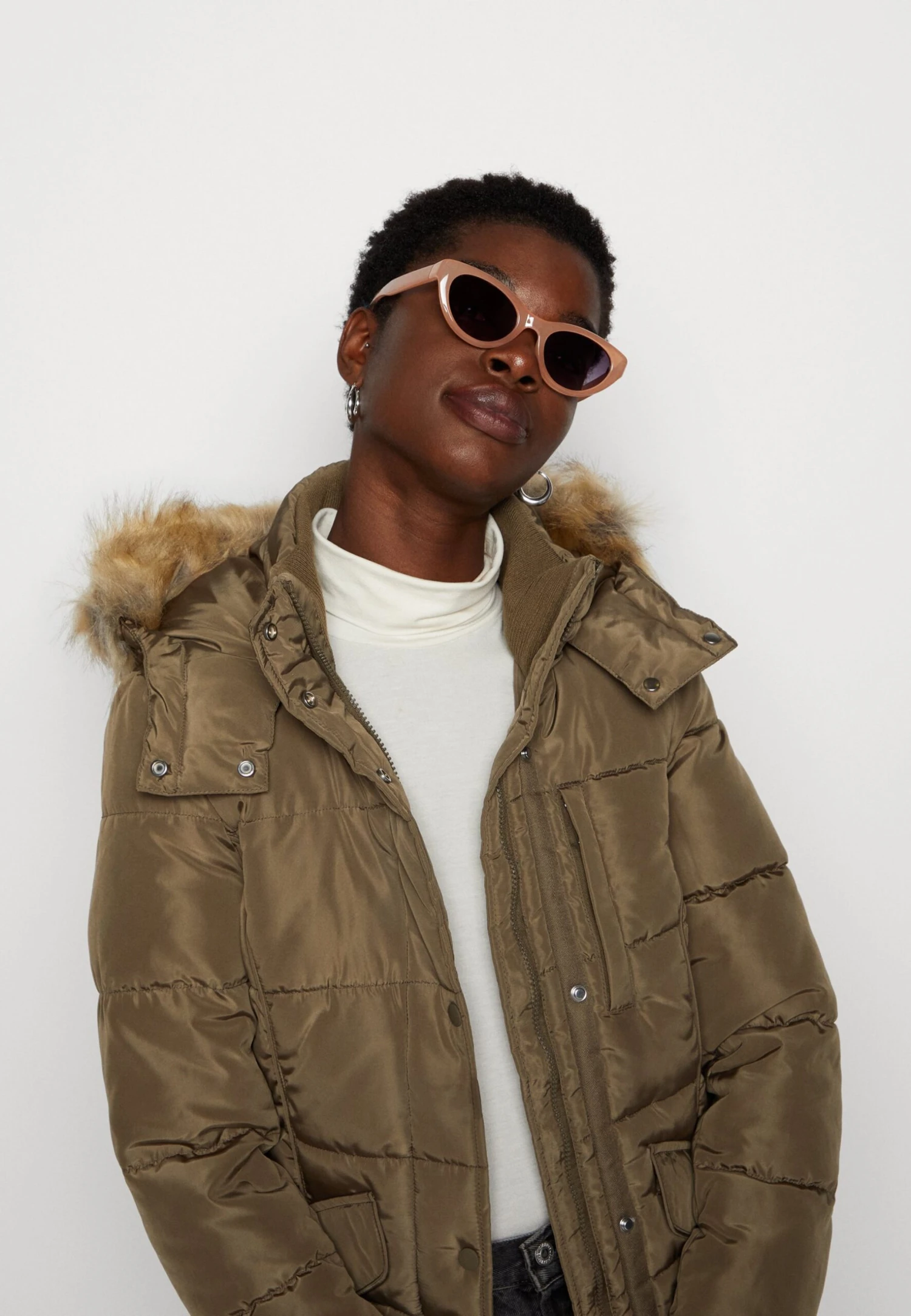 Tom Tailor Signature Puffer Coat - Winterjas - Tarmac Khaki 6 Tom Tailor Signature Puffer Coat - Winterjas - Tarmac Khaki - Afbeelding 4