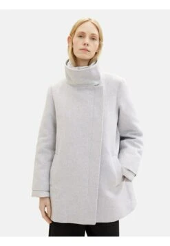 Tom Tailor Mit Stehkragen - Mantel - Soft Light Grey Melange