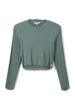 TOM TAILOR Denim Mockneck - Longsleeve - Green Dust -Tom Tailor Winkel f32d26e6acaa43c4ad6a58a10e6fa9e8